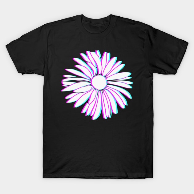 Daisy Flower glitch T-Shirt by GeekCastle